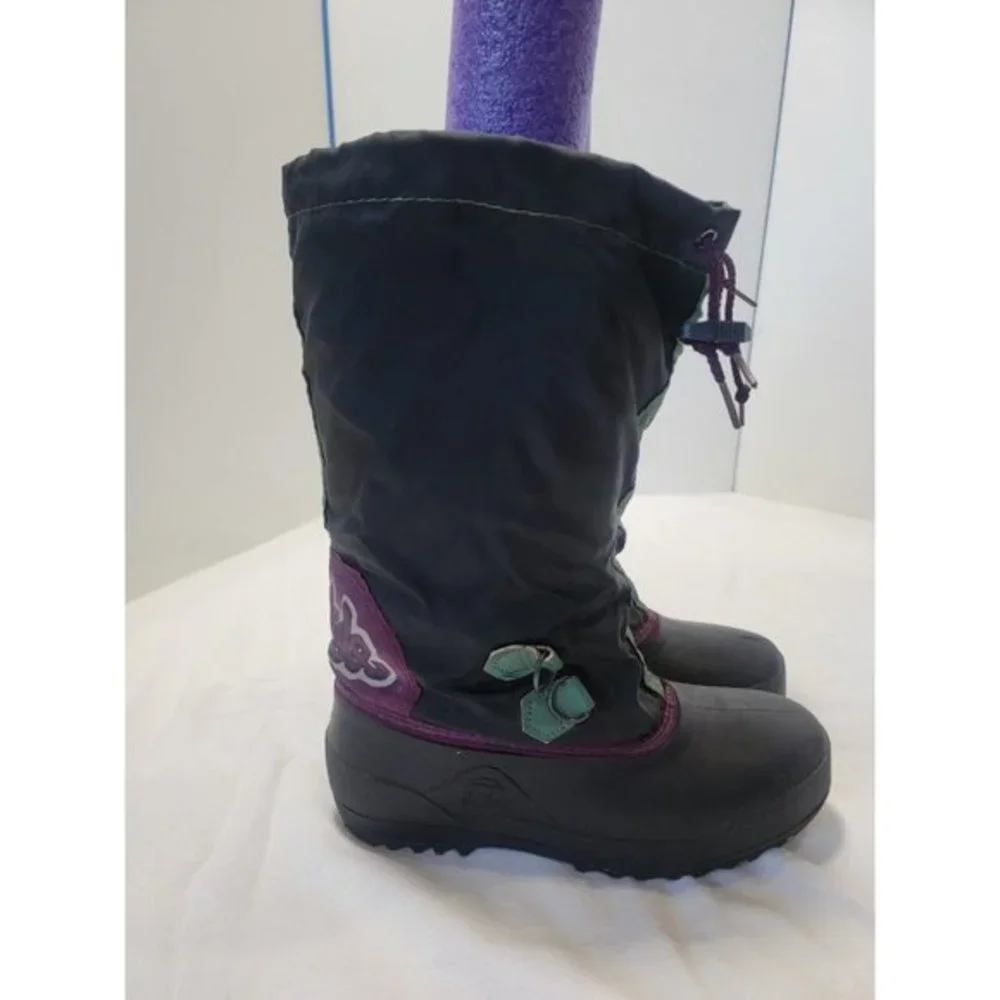 Sorel Women's 6 Freestyle Teal‎ Blue Purple Lace Up Lined Tall Winter Snow Boots